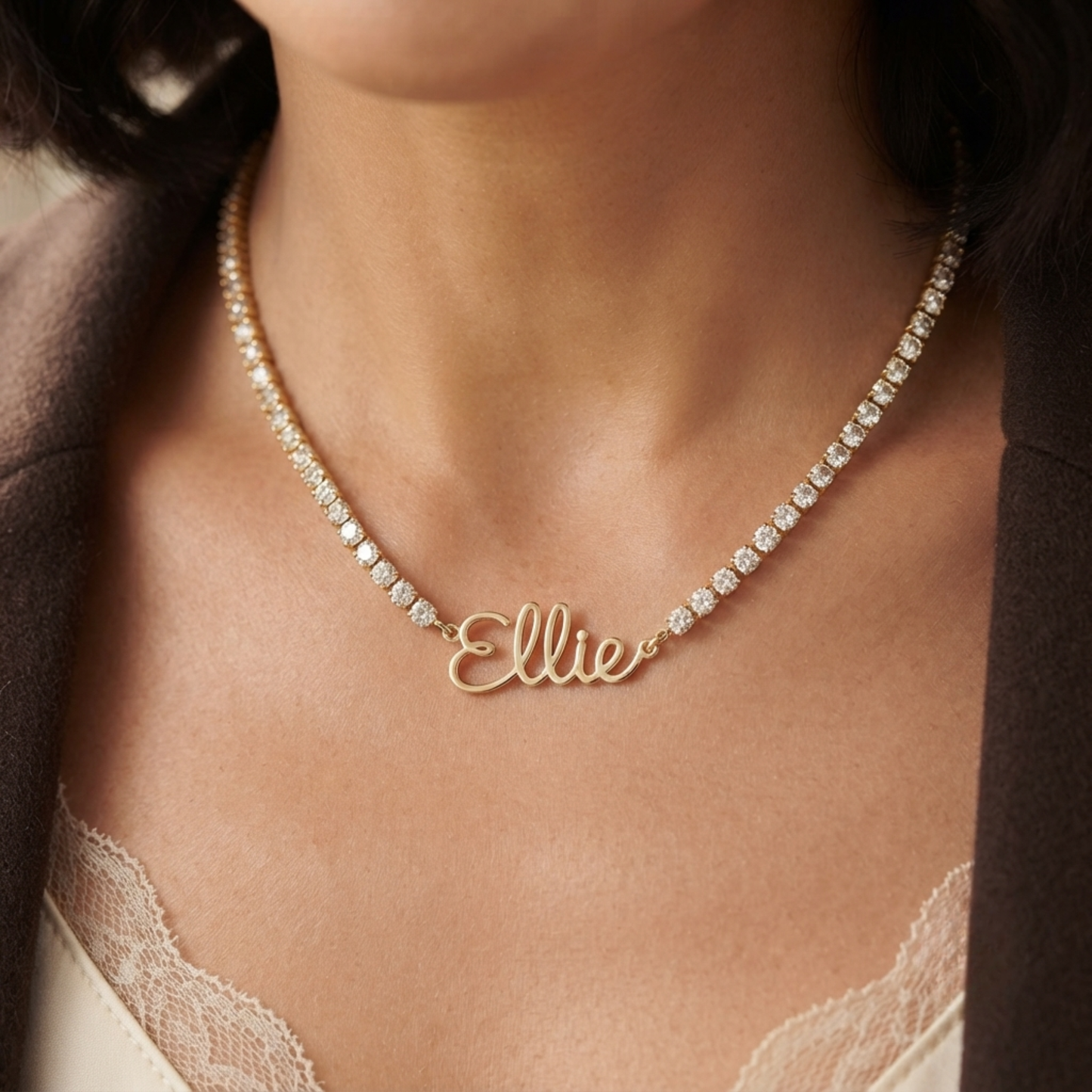 Gepersonaliseerde Handtekening Naam Ketting