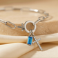 Geboortesteen Kruis Bedel Schakel Armband