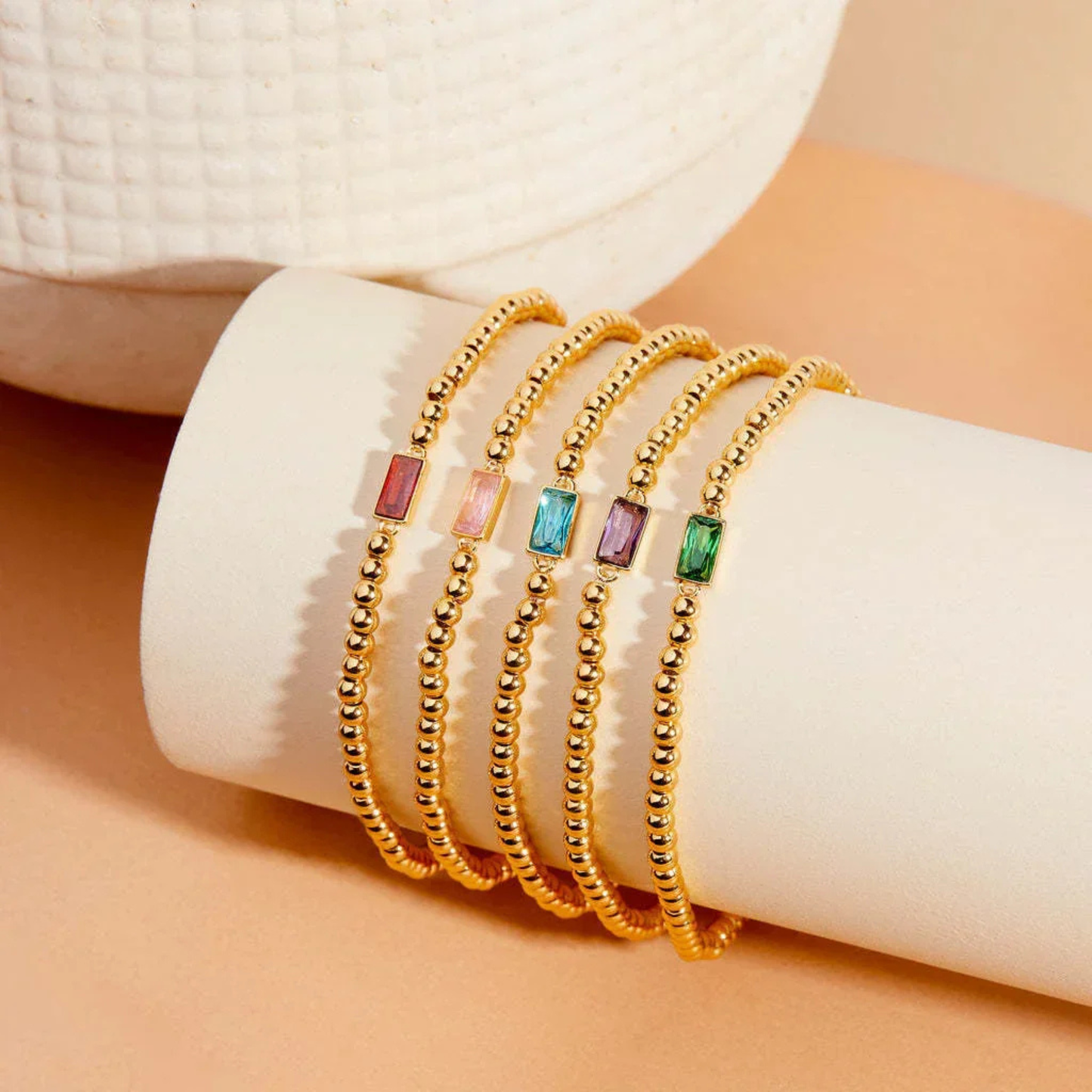 Persoonlijke Geboortesteen Kralen Armband