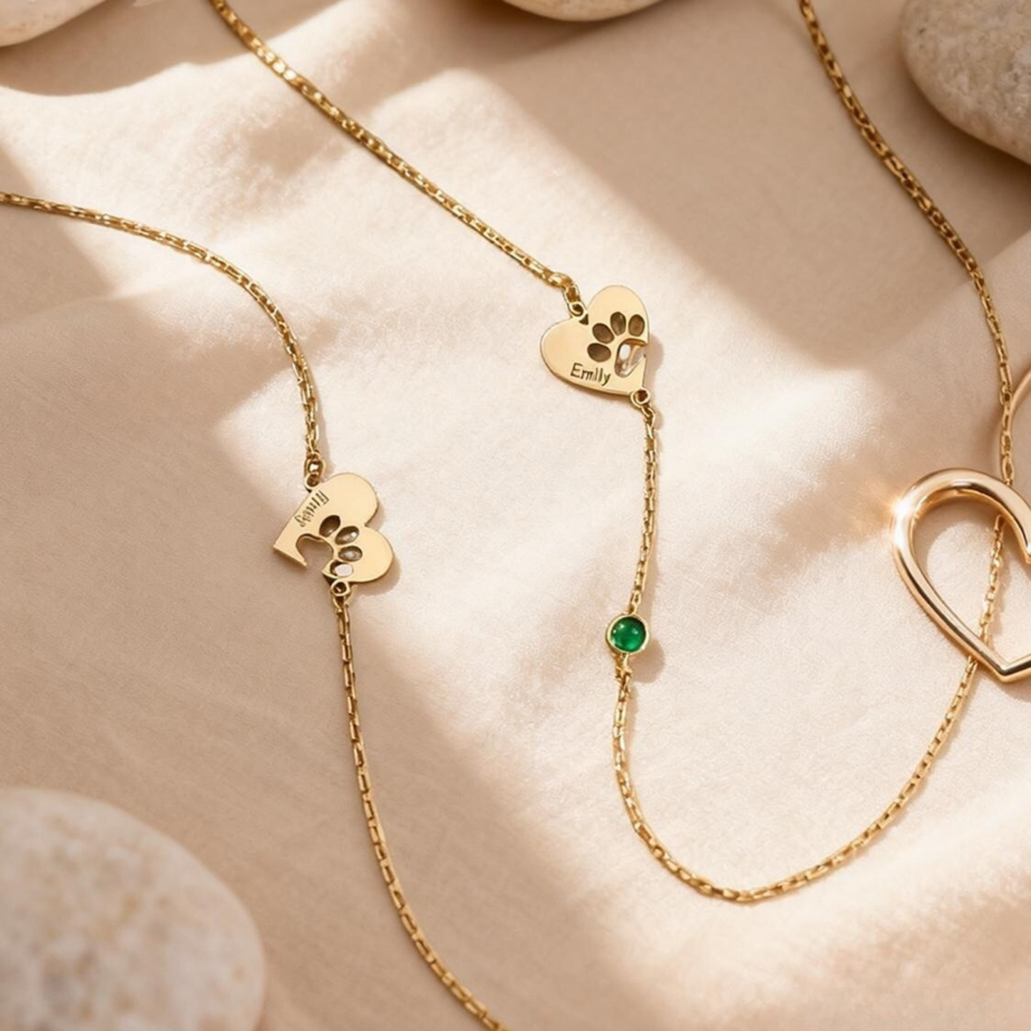 Pootafdruk Gegraveerde Ketting
