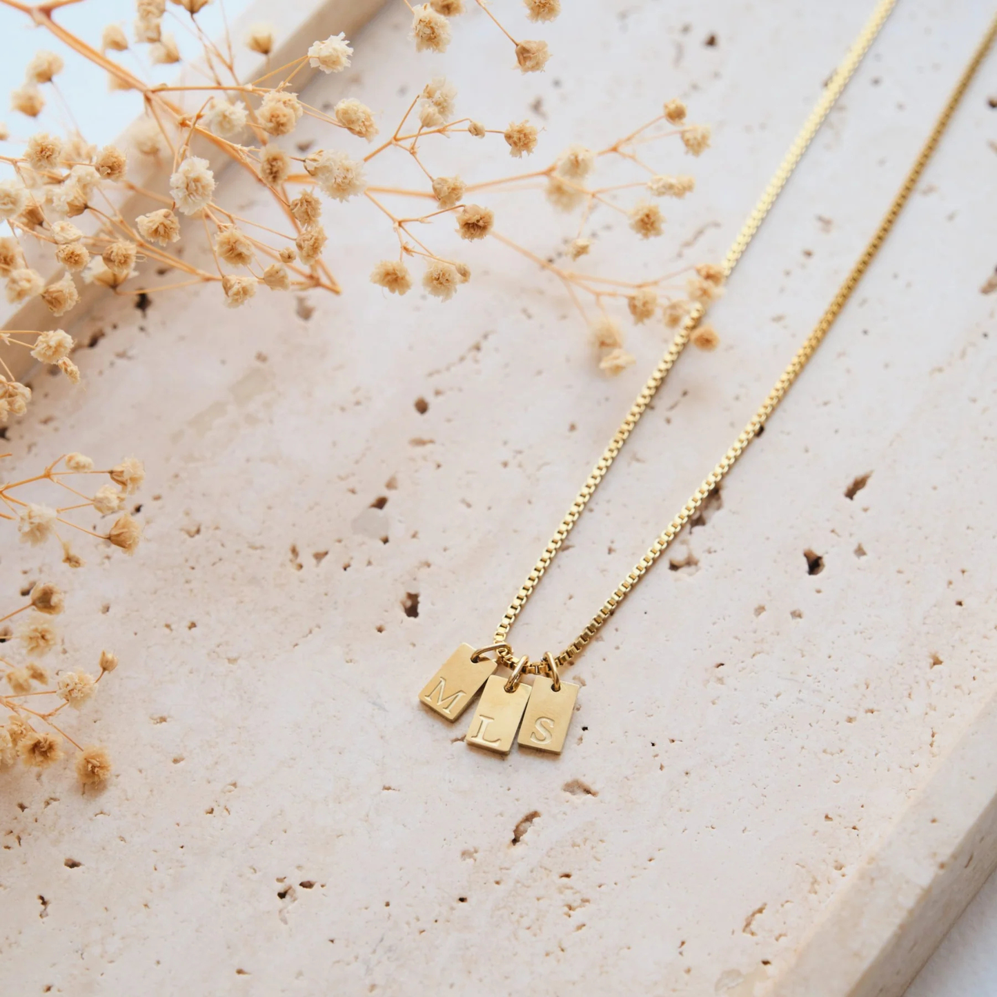 Gepersonaliseerde Initiaal Tag Ketting