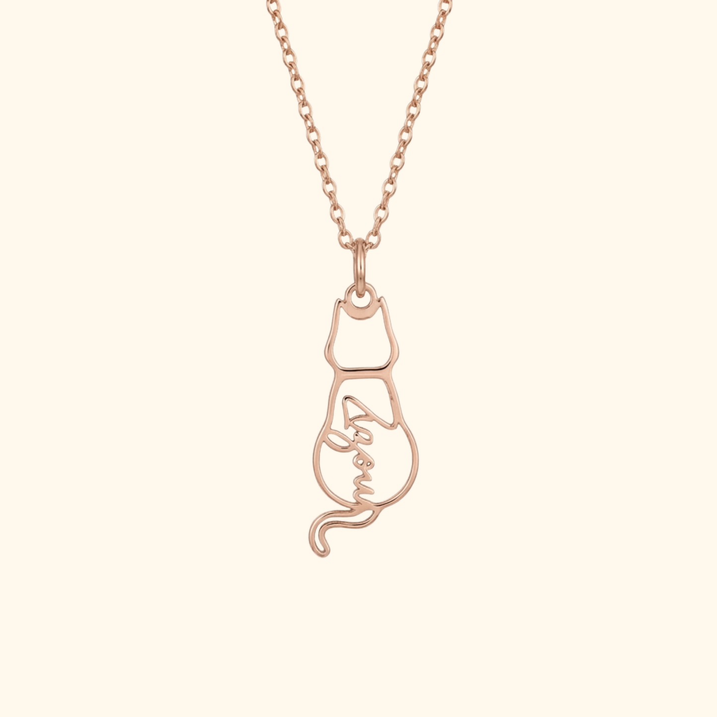 Aangepaste Kat Herinnerings Ketting
