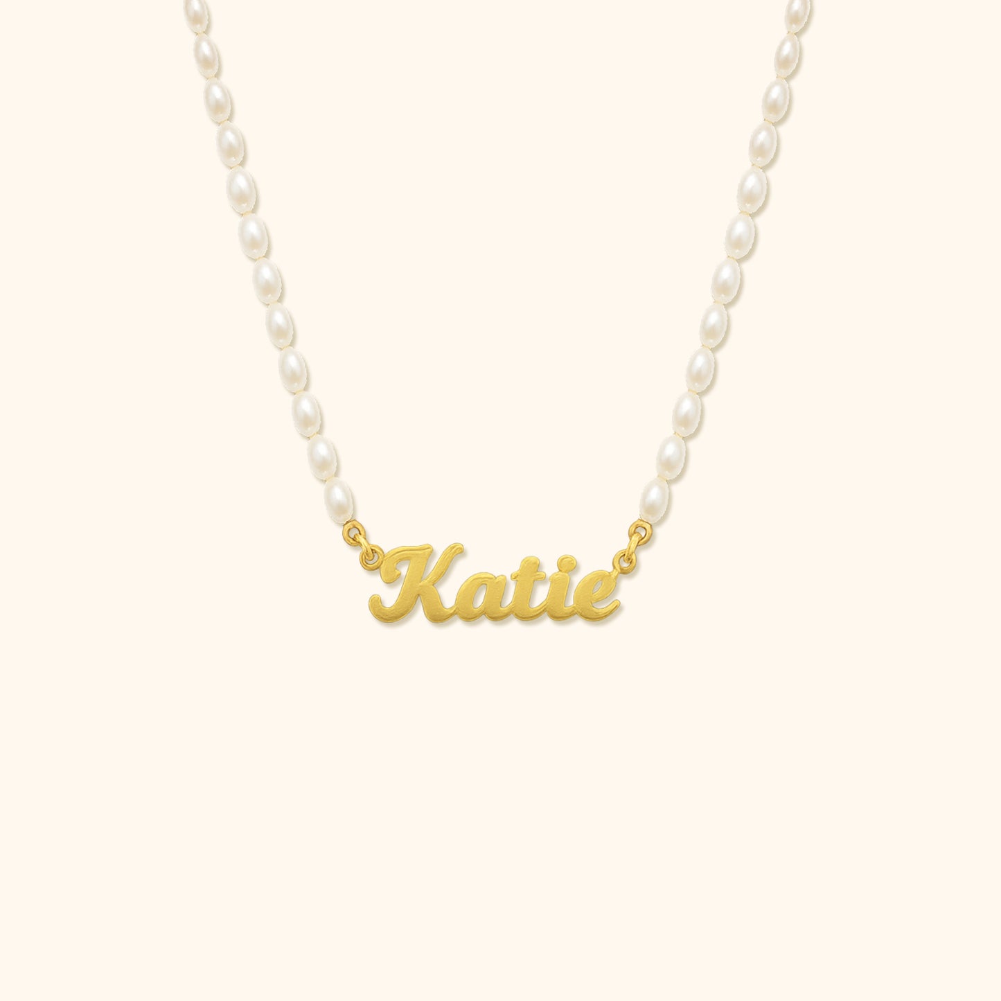 Gepersonaliseerde Parel Naam Ketting