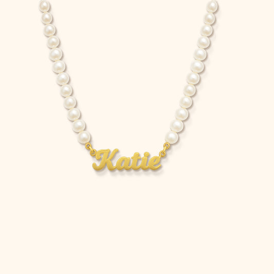 Gepersonaliseerde Parel Naam Ketting