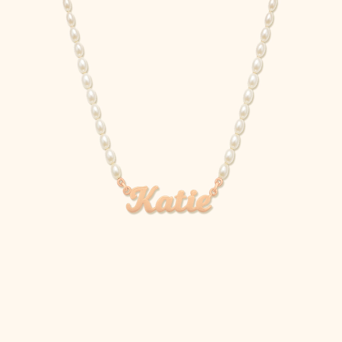 Gepersonaliseerde Parel Naam Ketting