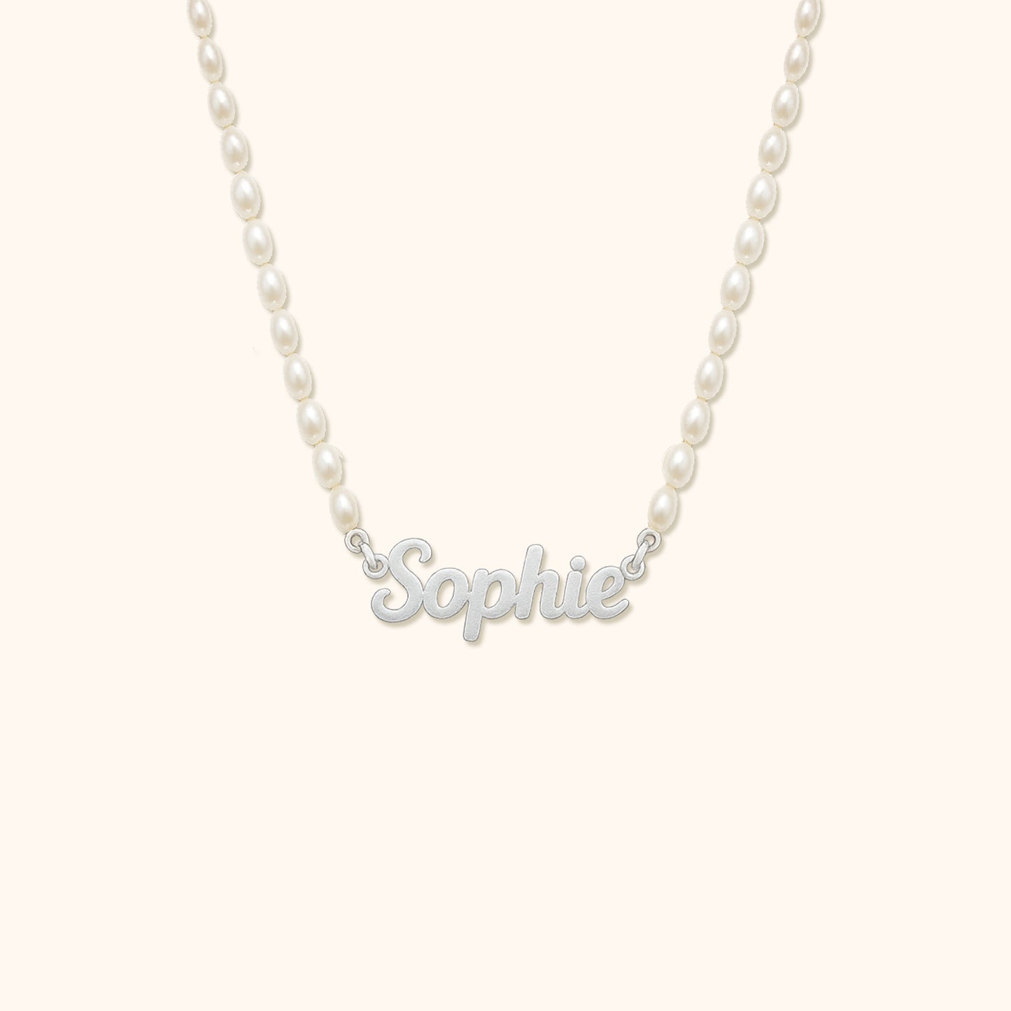Gepersonaliseerde Parel Naam Ketting