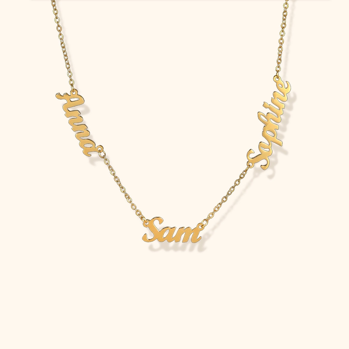 Gepersonaliseerde Multi Naam Ketting