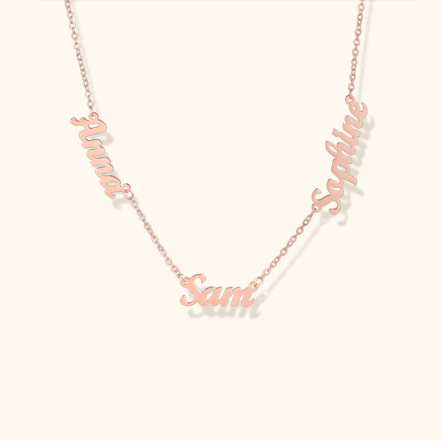 Gepersonaliseerde Multi Naam Ketting