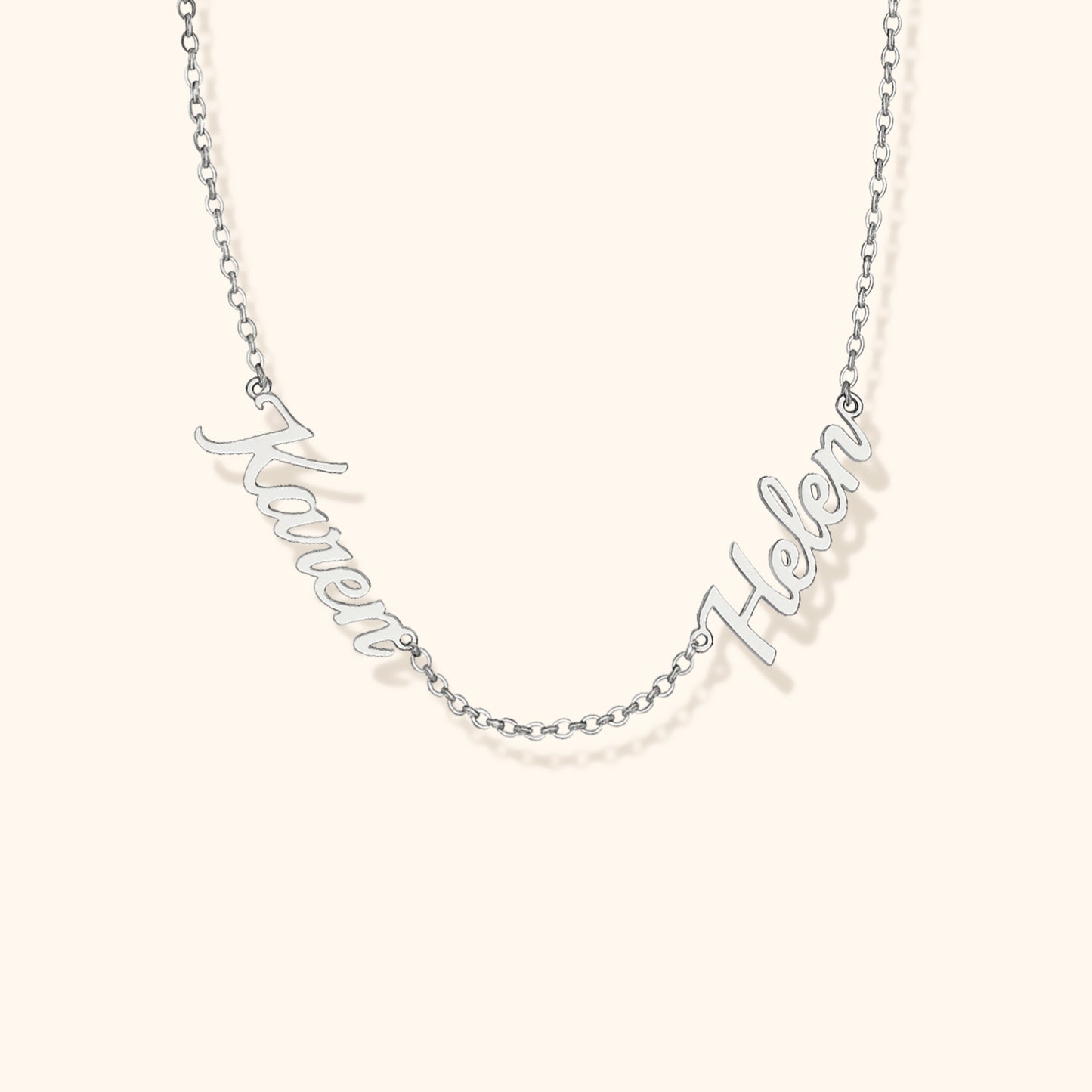 Gepersonaliseerde Multi Naam Ketting