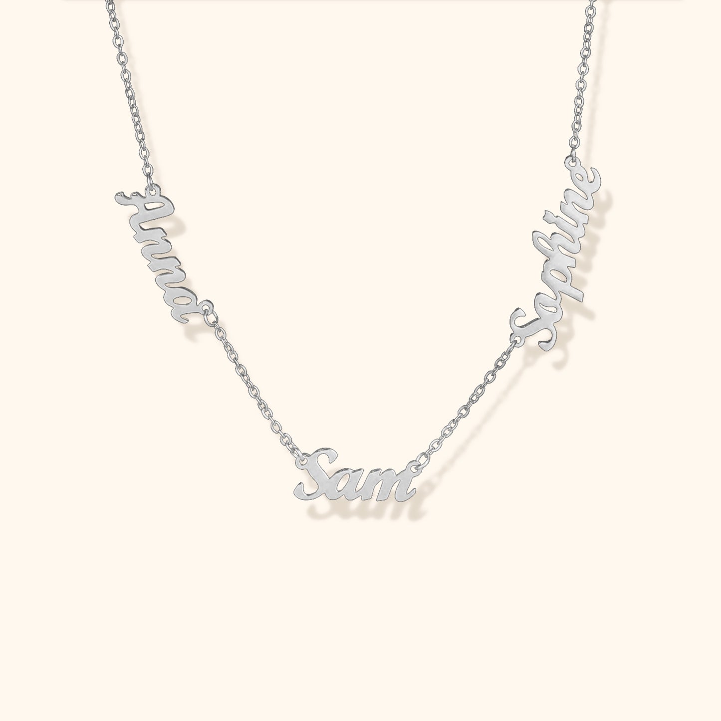 Gepersonaliseerde Multi Naam Ketting