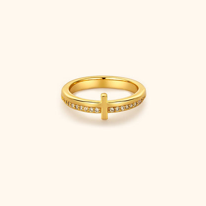 Gouden Kruis Ring