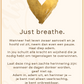 Just Breathe Citaat Ring met Geschenkkaart