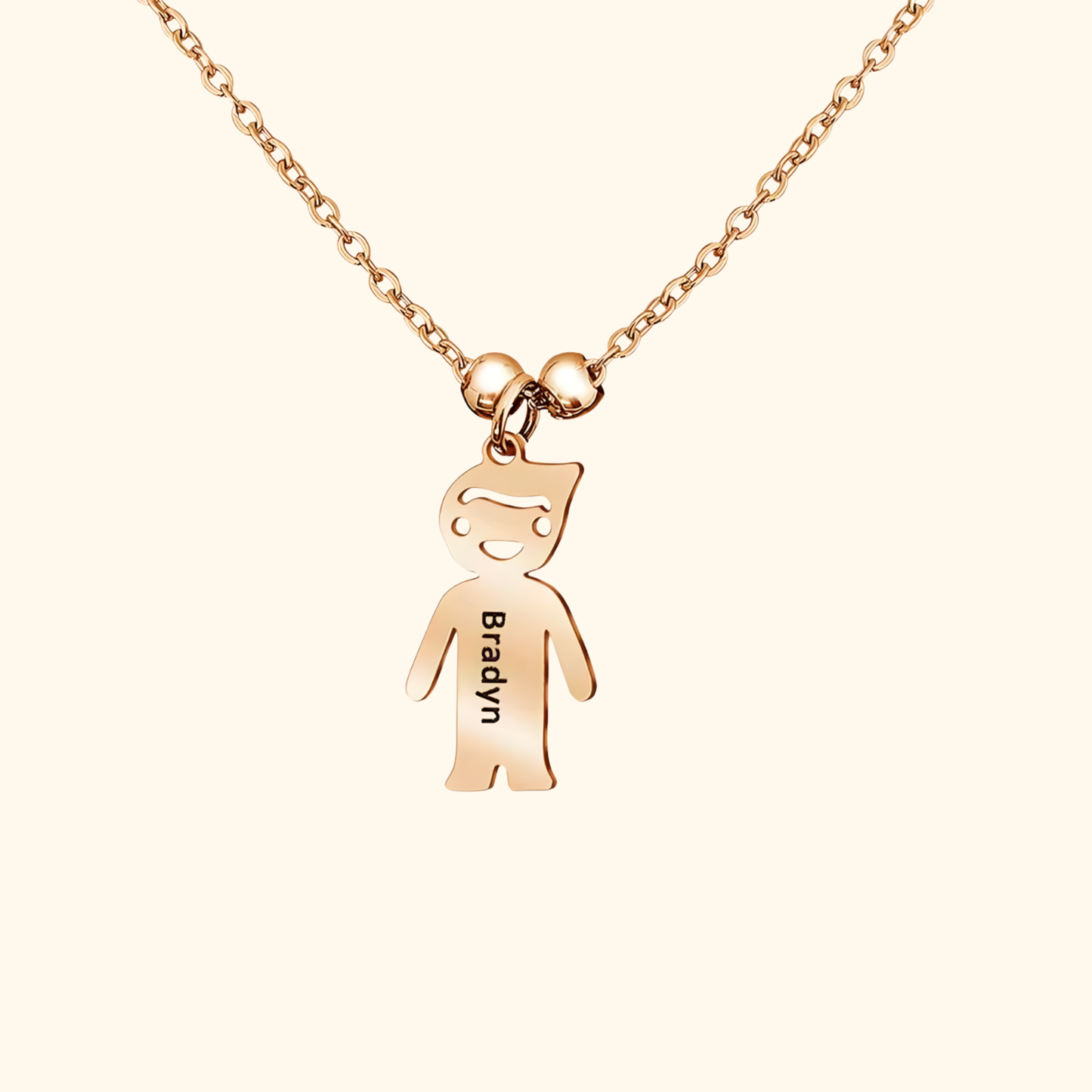 Graveerbare Kinder Bedel Ketting