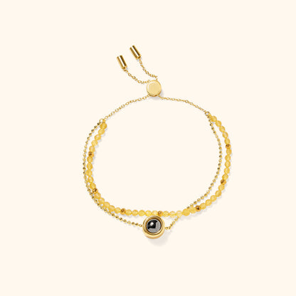 Gepersonaliseerde Kristal Projectie Armband