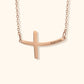 Persoonlijke Gebogen Kruis Ketting