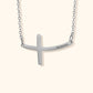 Persoonlijke Gebogen Kruis Ketting
