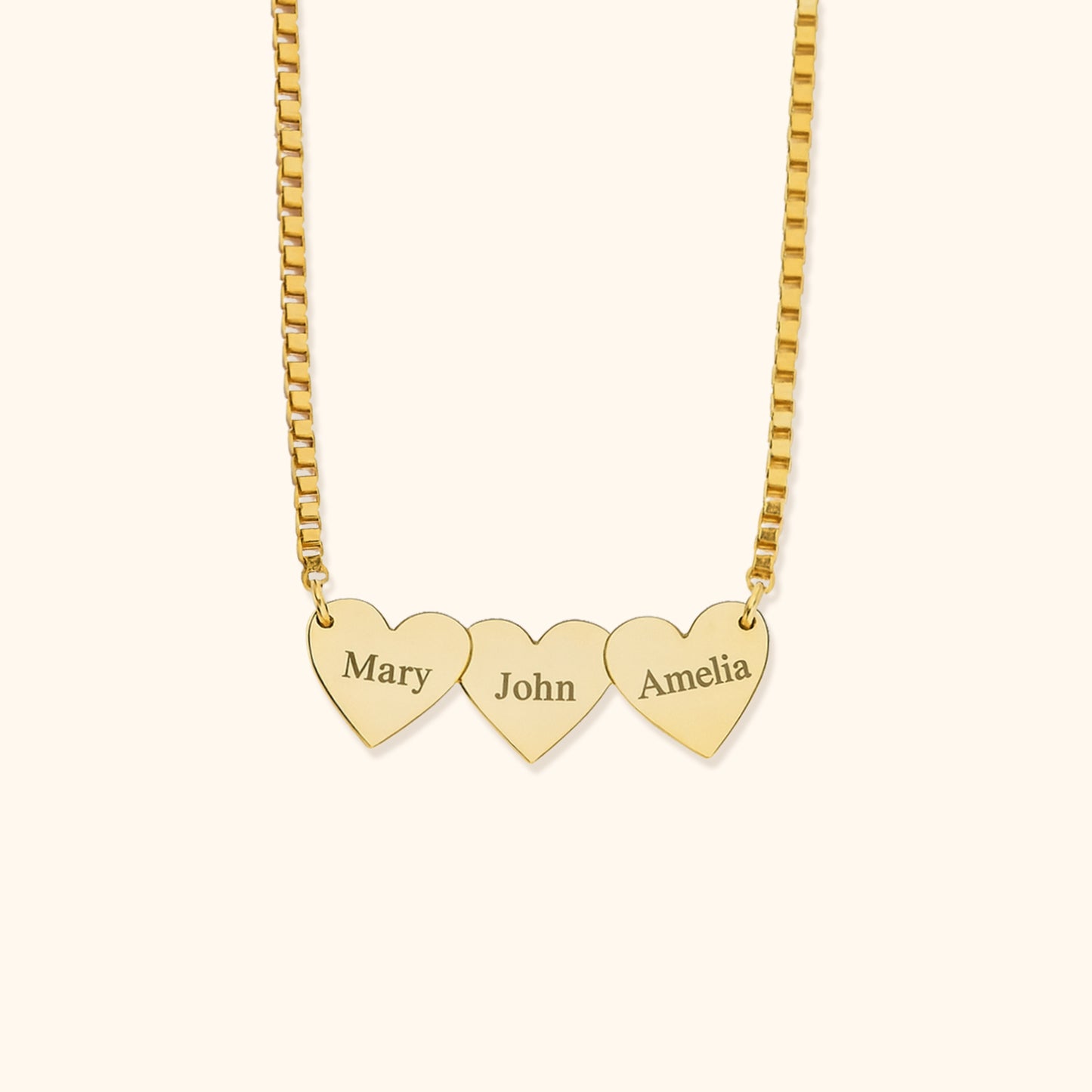 Gepersonaliseerde Hartvormige Gegraveerde Ketting