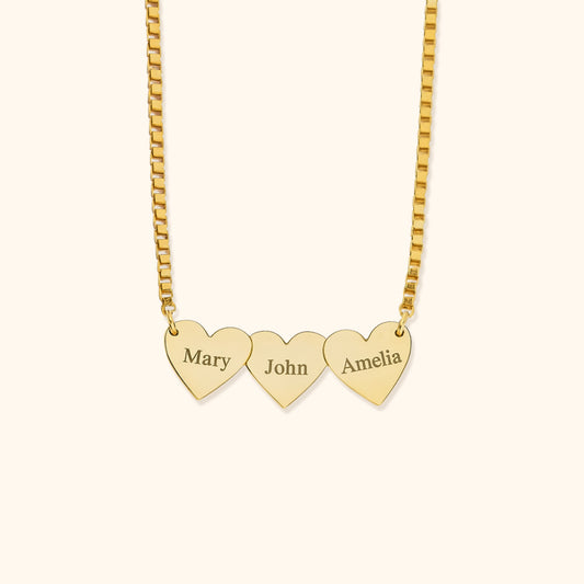 Gepersonaliseerde Hartvormige Gegraveerde Ketting