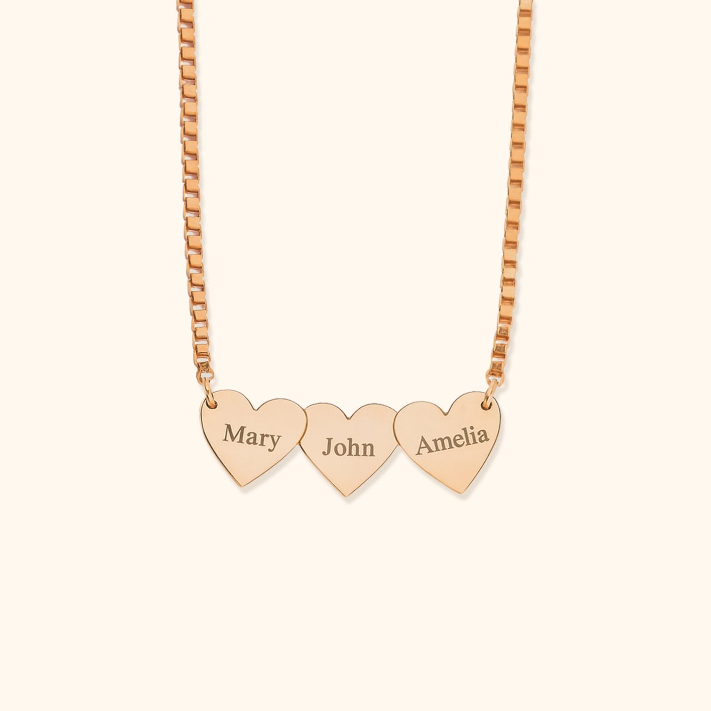 Gepersonaliseerde Hartvormige Gegraveerde Ketting
