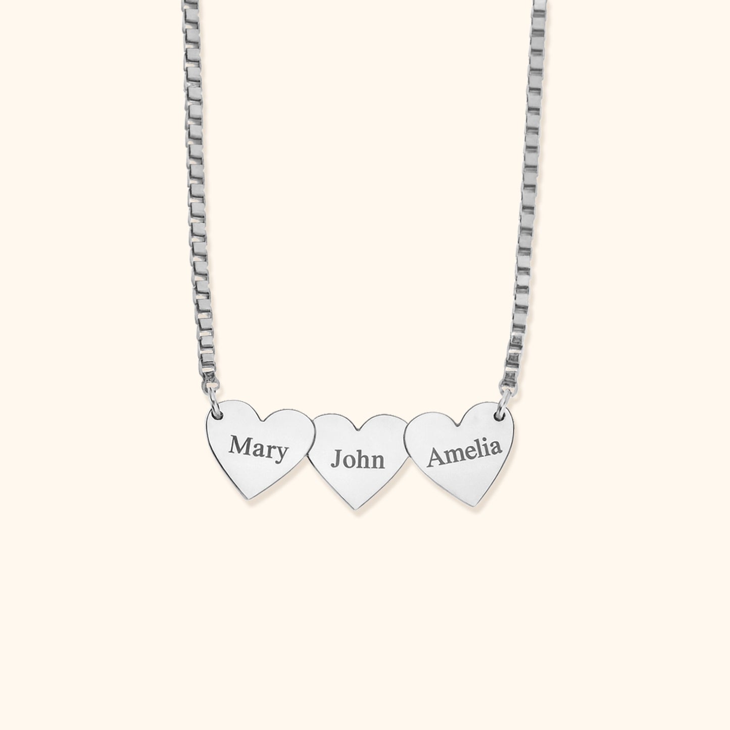Gepersonaliseerde Hartvormige Gegraveerde Ketting