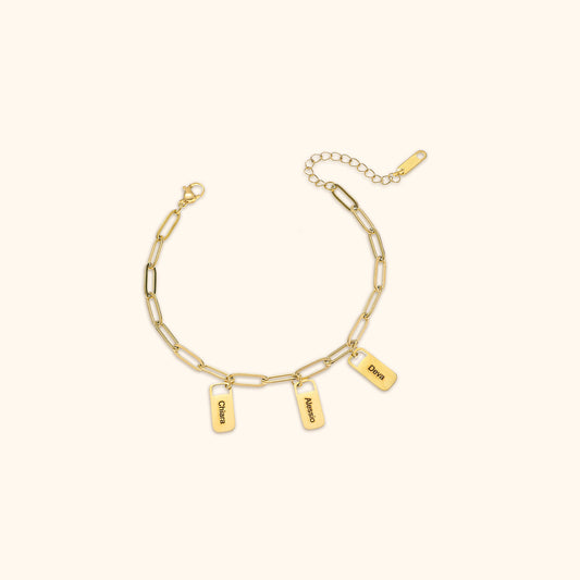 Gepersonaliseerde Naam Bedel Armband
