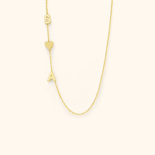 Gepersonaliseerde Letters Initialen Ketting