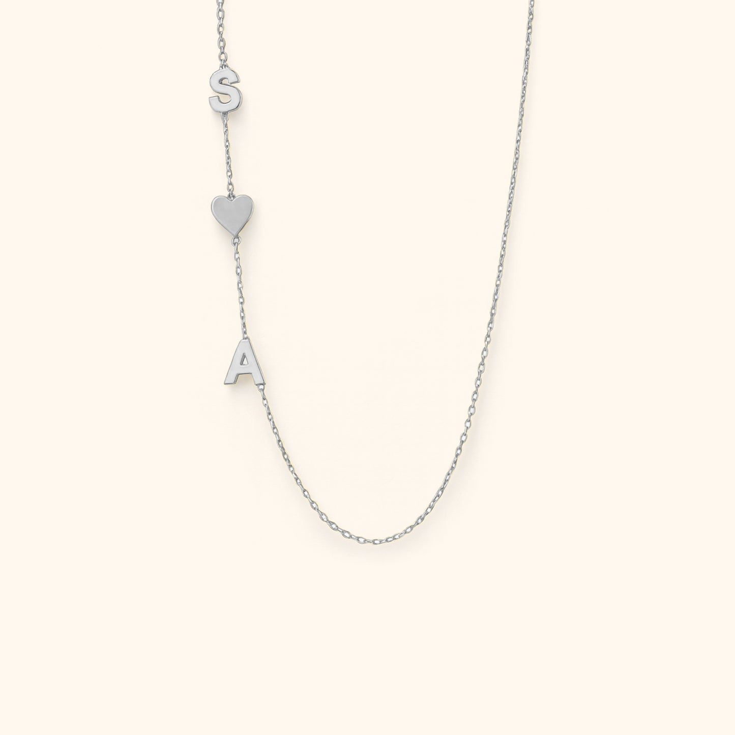 Gepersonaliseerde Letters Initialen Ketting