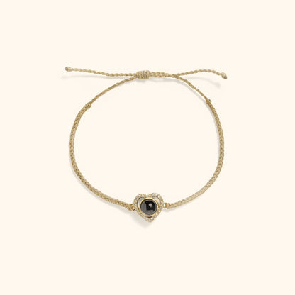 Liefdes Herinnering Hart Foto Armband