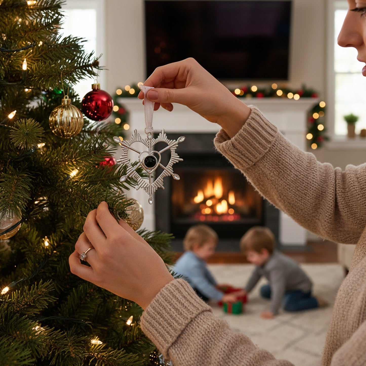 Heilig Hart Foto Kersthanger