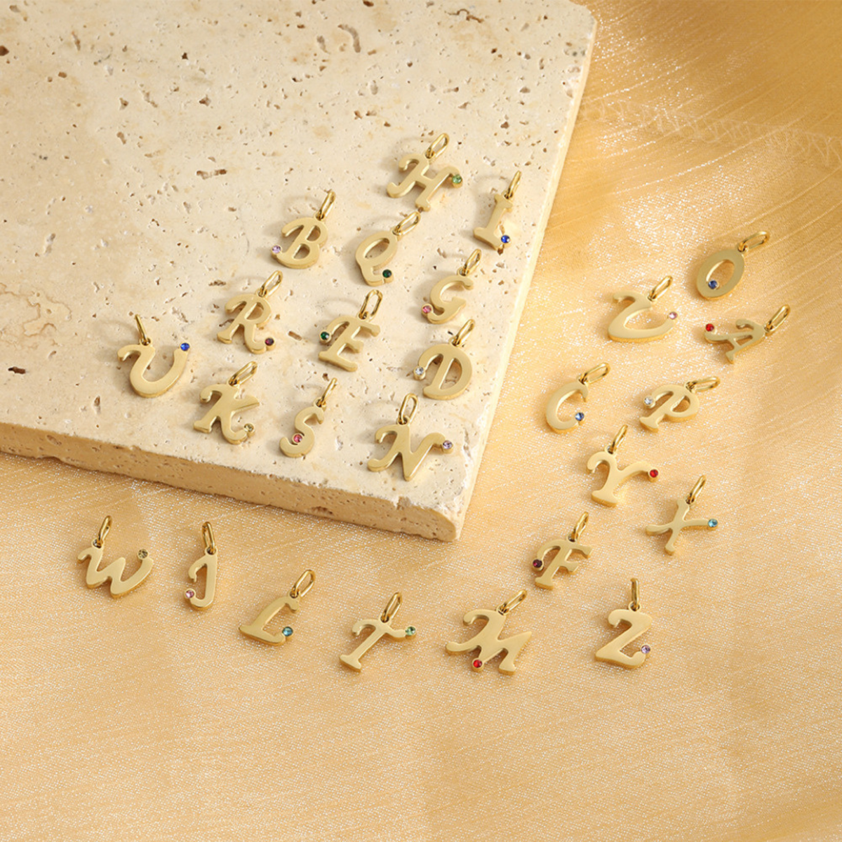 Gepersonaliseerde Initiaal Letter Bedel Hanger