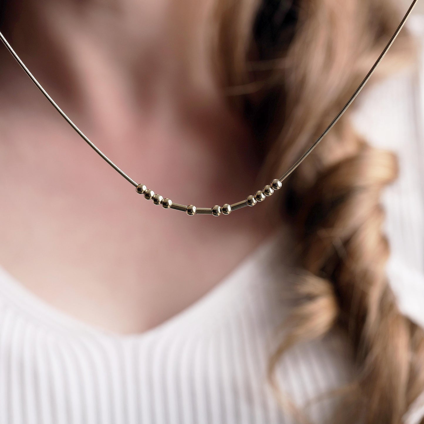 Gepersonaliseerde Morse Code Ketting
