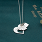 Gepersonaliseerde Familie Hart Ketting