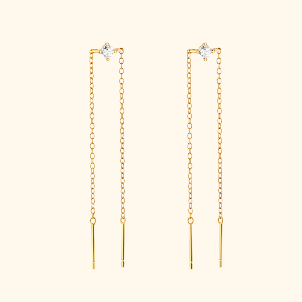 Elegante Threader Schakel Oorbellen