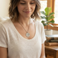 Gepersonaliseerde Gegraveerde Vingerafdruk Ketting