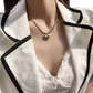 Love You More Hart Hanger Ketting