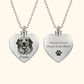 Gepersonaliseerde Huisdier Foto Urn Ketting