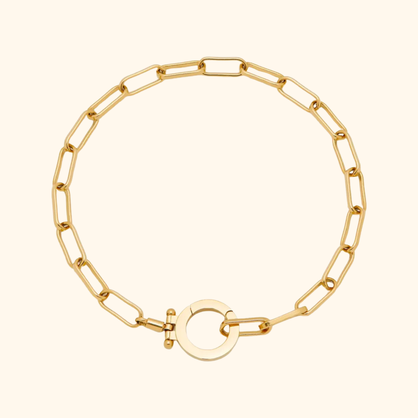 Elegante Paperclip Schakel Armband