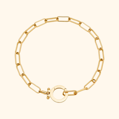 Elegante Paperclip Schakel Armband