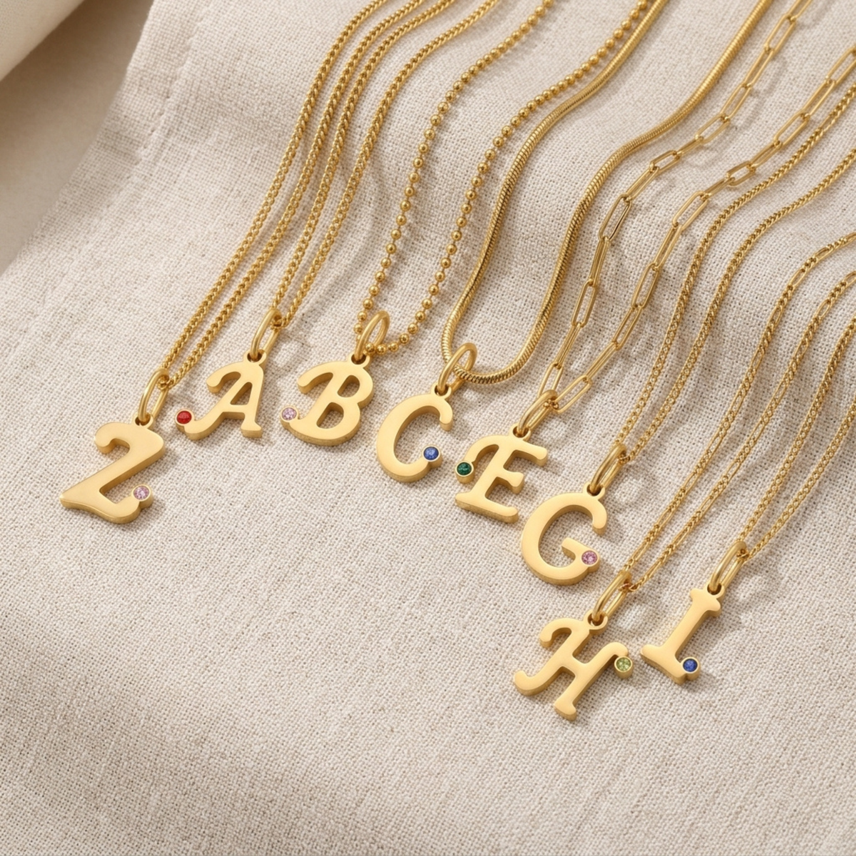 Gepersonaliseerde Initiaal Letter Bedel Hanger
