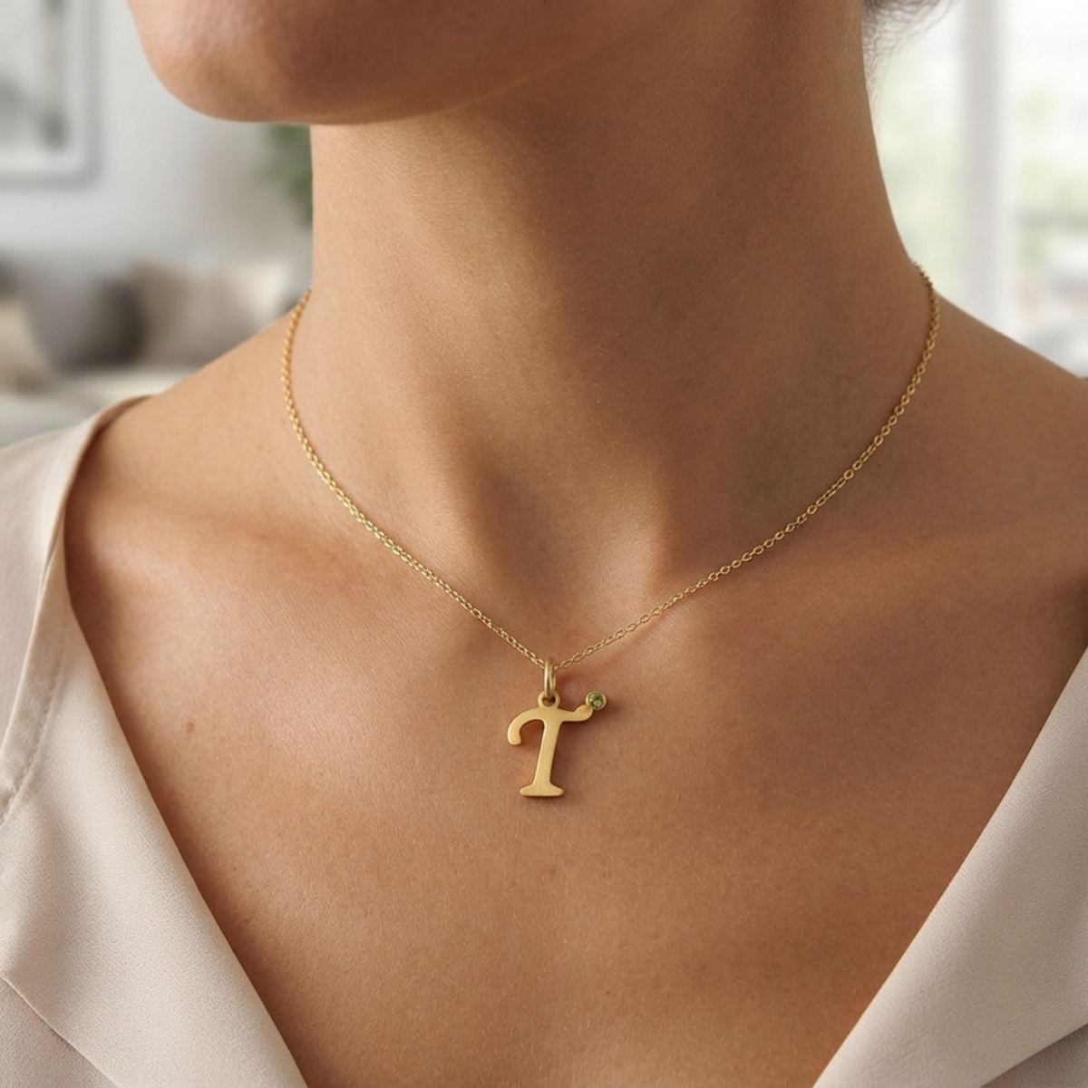 Gepersonaliseerde Initiaal Letter Bedel Hanger