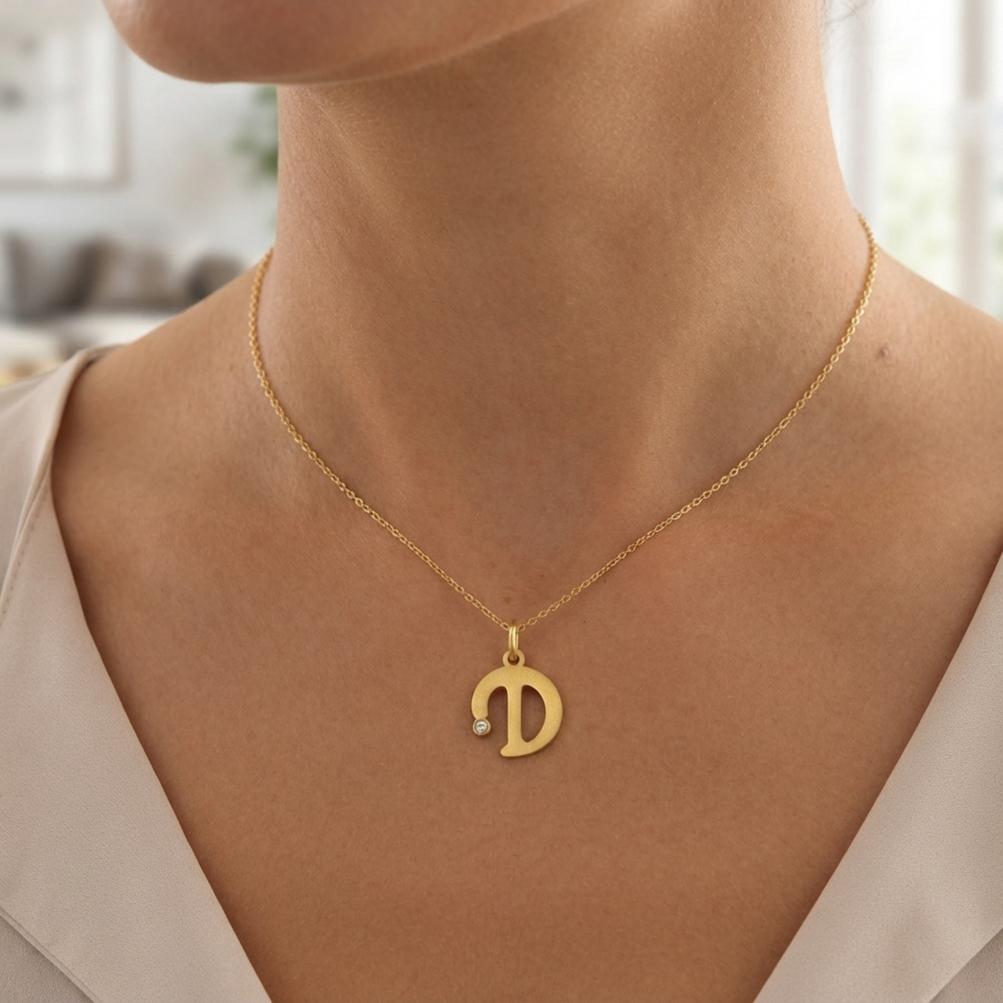 Gepersonaliseerde Initiaal Letter Bedel Hanger