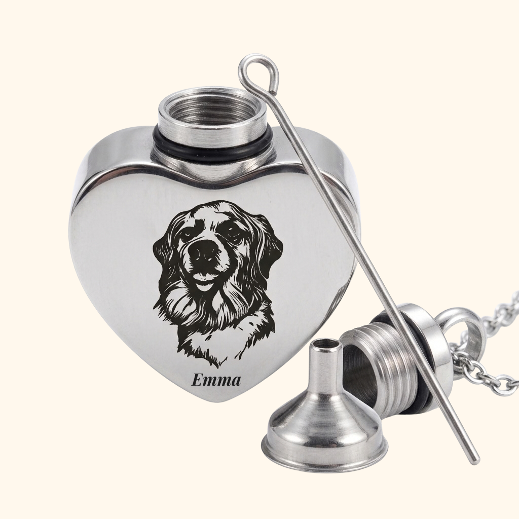 Gepersonaliseerde Huisdier Foto Urn Ketting