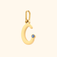Gepersonaliseerde Initiaal Letter Bedel Hanger