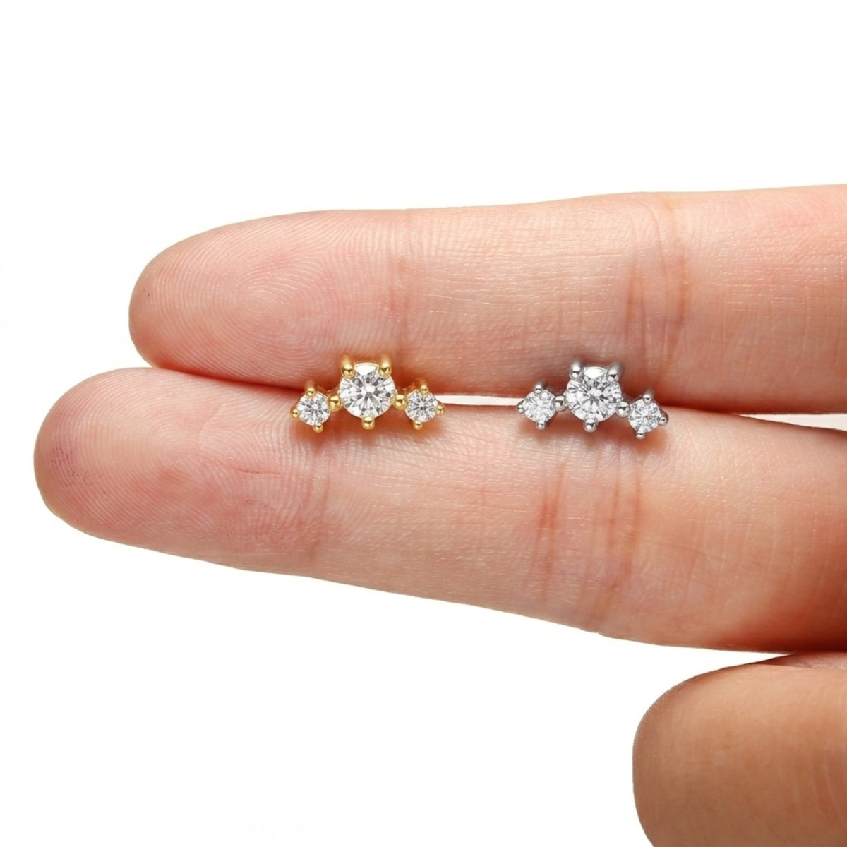 Minimalistische Trinity Spark Stud