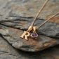 Initiaal Geboortesteen Bedel Ketting
