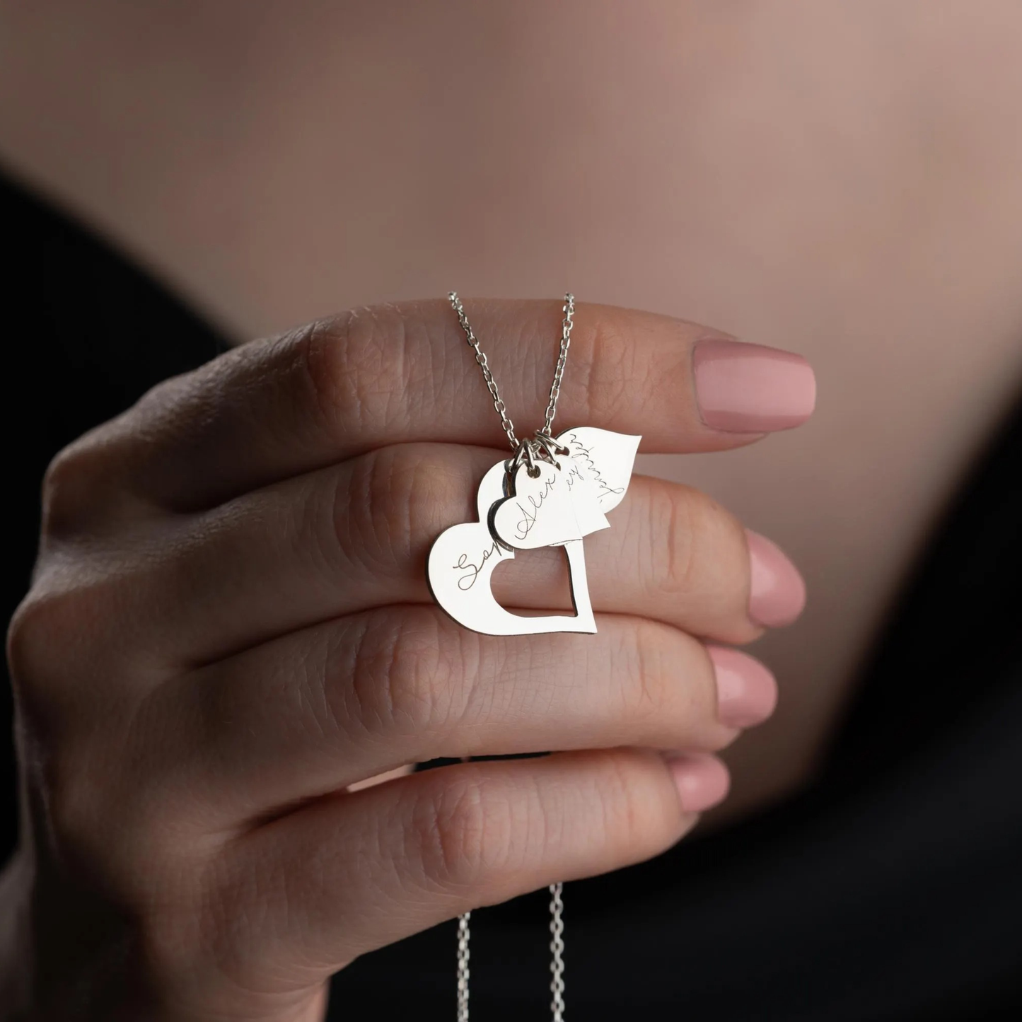 Gepersonaliseerde Familie Hart Ketting
