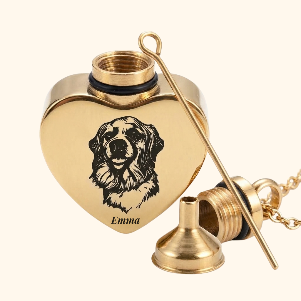 Gepersonaliseerde Huisdier Foto Urn Ketting