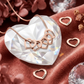 Custom Gegraveerde Familie Hart Ketting