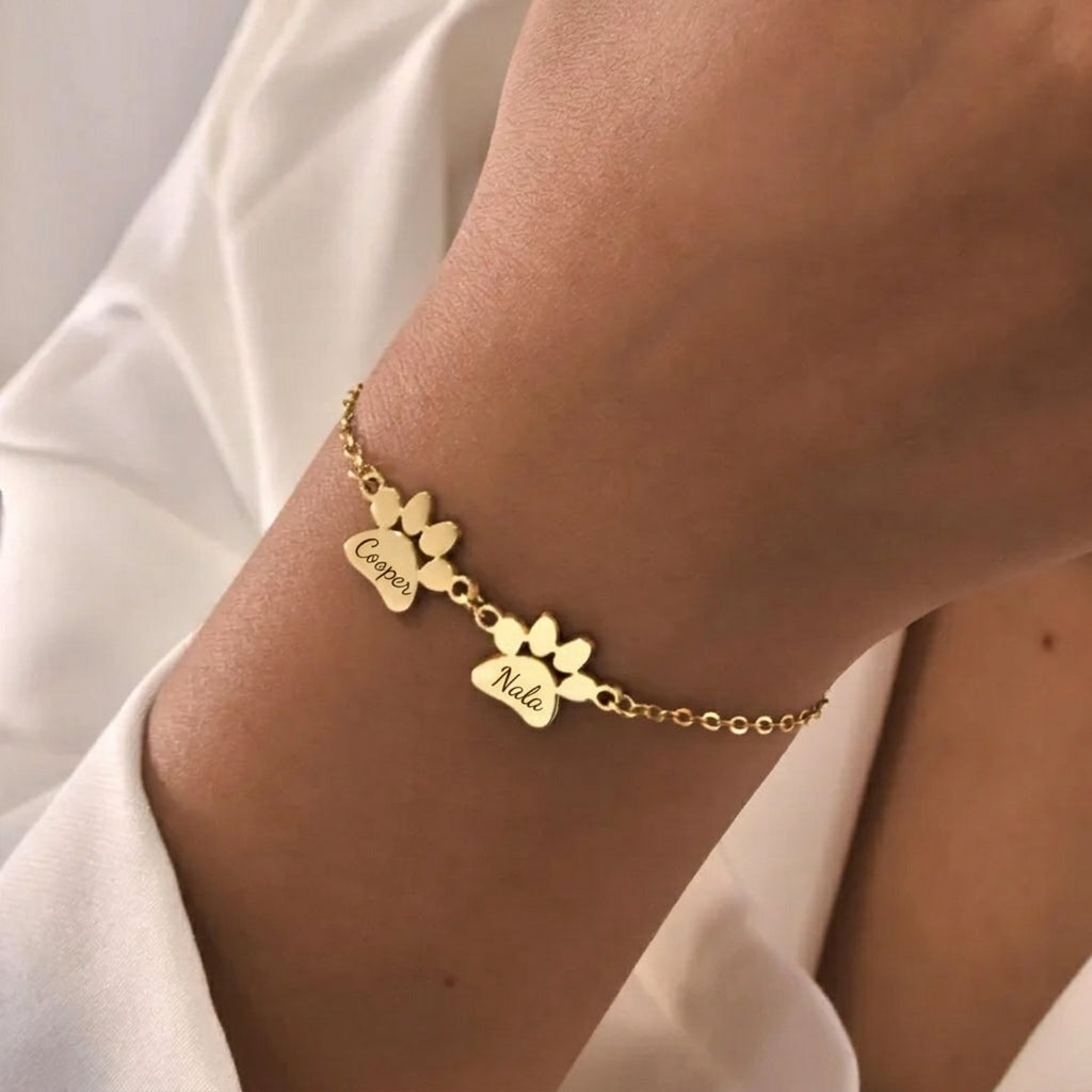 Gepersonaliseerde Naam Pootafdruk Armband
