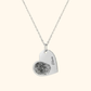 Gepersonaliseerde Hart Vingerafdruk Ketting